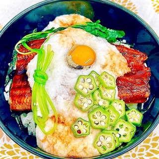 料亭風！究極のうなとろ丼